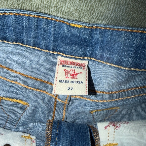 True Religion Light Blue Jean Shorts - Picture 3 of 3